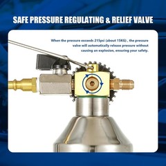 Heavy-Duty AC System Flush Kit with Safety Valve for Hassle-Free Maintenance