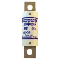 Mersen A50qs80-4 Semiconductor Fuse, 80A, Fast-Acting, 500V Ac, Bolt-On