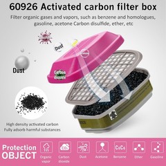 1-20 Pairs For 3M 60923 Organic Gas Replacement Respirator Cartridge/Filter new