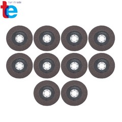 60 Grit Premium Zirconia Grinding Flap Disc 10Pcs 4-1/2″ X 7/8″ Flap Disc Grey