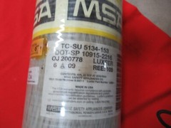 Mfg 2009 MSA 30 Min Carbon 2216 PSI SCBA Cylinder Valve scba AIR TANK BOTTLE