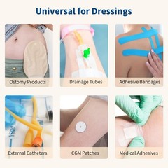 DERAYMI 100 Pcs Skin Barrier Wipes, Alcohol Free, No Sting Adhesive Wipes