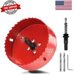 100mm/4 Hole Saw, 1.4 inch Cutting Depth HSS Bi-Metal Hole Cutter for Wood Co…