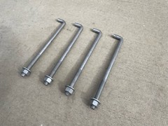 Sandbaggy 5/8″ x 12″ Threaded Concrete Anchor L-Bolts – Hot Dipped Galvanized