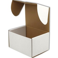 7x5x4 inches Small Shipping Boxes Set of 50 – White Mailer Corrugated Cardboa…