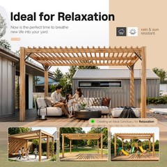 8 Pcs Heavy Duty 45 Degree Angle Support Bracket Pergola Kit for 4”x4” Wood