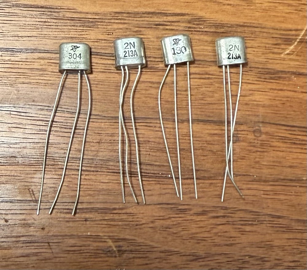 (4) 2N213A Sylvania Germanium NPN Transistors NOS