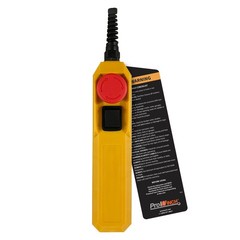 Electric Wire Rope Hoist 1 Ton 2200 lb 110V 38 ft. Wired Remote Control, H1 Duty