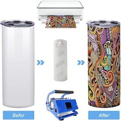 1 Pack Sublimation Stainless Steel 20oz Skinny Tumbler Double Wall Insulated