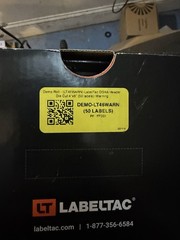 LabelTac LT46WARN Demo Roll 4×6 OSHA Warning Labels 50 Labels New