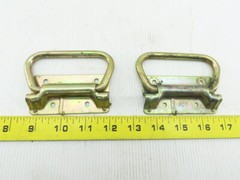 4″ Spring Folding Pull Handle Steel Brite Finish Lot Of 2