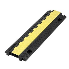 TPU Cable Protector Ramp, 22000lb/axle, 2-Channel, Flip-Top, 3-Pack
