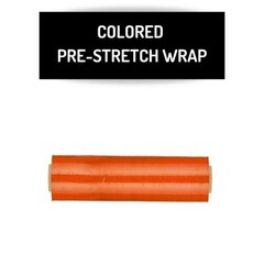 Orange Color Shrink Wrap 17″ x 1476′ Pre-Stretch Hand Film 4 Rolls