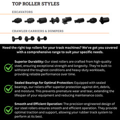 Top Roller fits Kubota KX080-4S KX080-4S2 KX080-3 KX080-4 KX080-4S RD829-21900