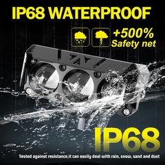 2x 4” LED Work Light Bar Spot Flood Pods Off Road Truck Fog Lights Yellow White