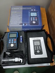 Digital Ultrasonic Thickness Meter Tester Testing Gauge 0.8-500MM Steel Plastics