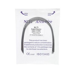 10Pcs Dental Orthodontic Super Elastic Niti Arch Wires Round Ovoid /Nature Form