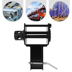 7.85*3.46*10.08in Black Carbon Steel 5400lbs Manual Trailer Stake Pocket Winch