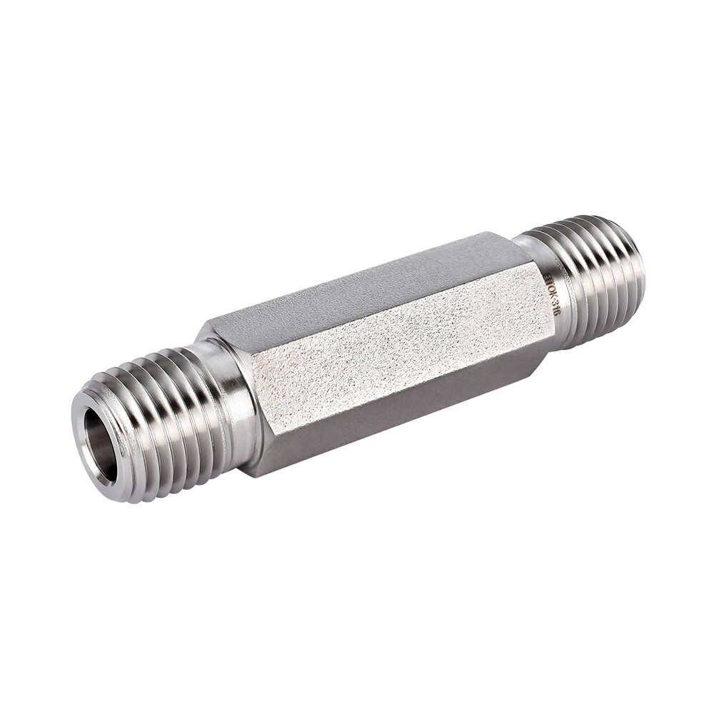 FITOK 316 SS Hex Long Nipple 3/4″ Male NPT 2″ Overall Length 7300 psi