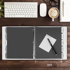 3 Ring Binder Dividers with 5 Tabs, 10 Pcs Binder Dividers, 1/5 Cut Letter Si…
