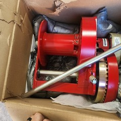 Thern M452B 4000lb Spur Gear Hand Winch Brake 300FT Cable Capacity