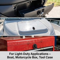 Push Button Latch, 2 Pack Plastic Push-to-Close Latches for Boat/Motorcycle