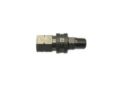 NEW Parker 1/8” FNPT 1/8” Body 303 SS Non-Valved Coupler SST-1 w/ SS1 Plug
