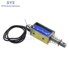 10PCS JF-0530B DC12V 300mA 5N/10mm Pull-Push-Type DC Solenoid Electromagnet