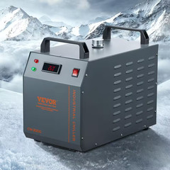 Industrial Water Chiller 80-Watt Air-Cooled Industrial Water Cooler with 12 L Wa