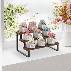 Wooden Perfume Organizer Tiered Cologne Organizer (3 Tier Retro, 11.8 In)