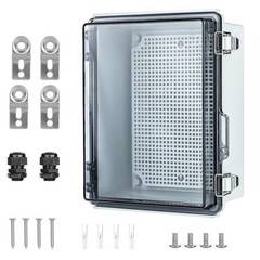 Waterproof Electrical Junction Box IP67 Plastic W/ Clear Cover Outdoor Use