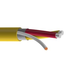 Belden 3112A 20 AWG 1 Pair Shielded Type KX Thermocouple Cable Yellow 300V