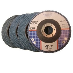 15 Pack 4.5” x 7/8″ Zirc Flap Disc Grinding Wheels 40 60 80 Grit T27 Bundle