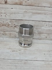 USASEALING 2″ Type F Camlock Fitting Male Adapter to 2 Inch Male NPT SS304