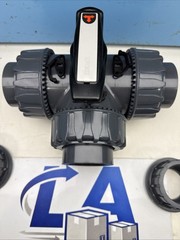 IPEX 2” TKD PVC – T PORT – EPDM SOC/THD TKDTBV108 3 Way Valve