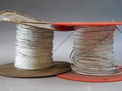 2 Spools of Raychem 350+ Feet 24-2 24 GA. 2 Conductor High Temp Stranded Wire