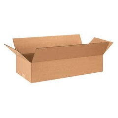 28 x 12 x 6″ Flat Corrugated Boxes, ECT-32 Brown Shipping Boxes 25/Bundle