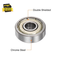 15Pcs 625ZZ Deep Groove Ball Bearings 5Mm Bore 16Mm OD 5Mm Thick Carbon Steel Do