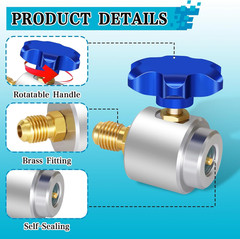 Self Sealing R134A Can Tap Valve Refrigerant Dispenser with Tank Adapter for …
