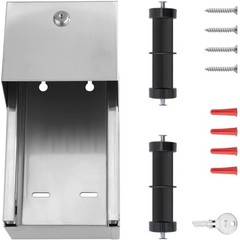 Commercial Toilet Paper Dispenser 304 Stainless Steel Double Roll Holder He…