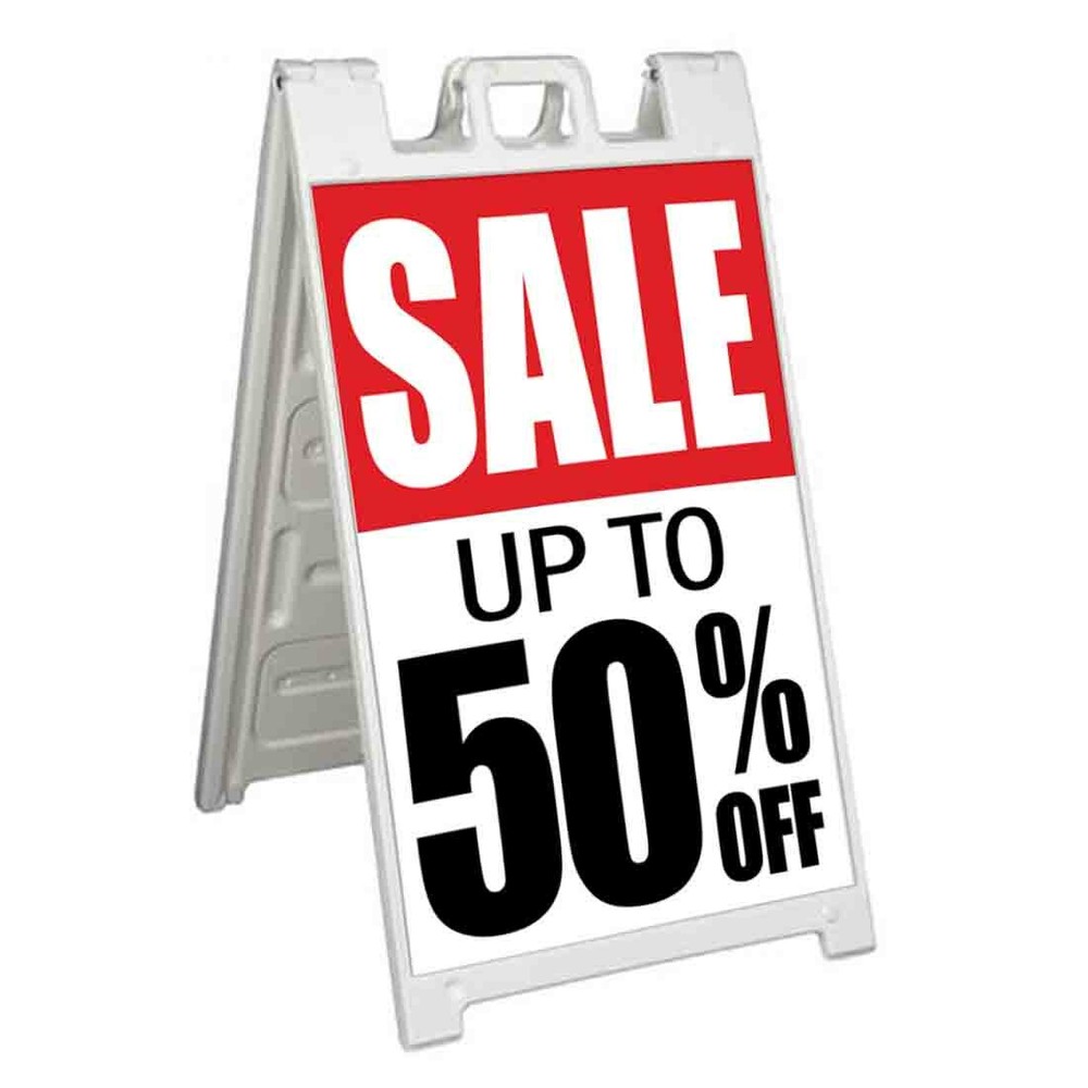 SALE UP TO 50% OFF Signicade 24×36 Aframe Sidewalk Sign Banner Decal DISCOUNT