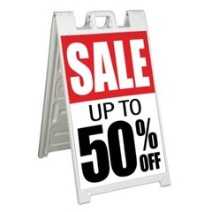 SALE UP TO 50% OFF Signicade 24×36 Aframe Sidewalk Sign Banner Decal DISCOUNT