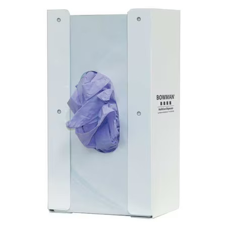 Bowman Dispensers Gb-144 Glove Dispenser, Steel, Holds (1) Box , White , 10