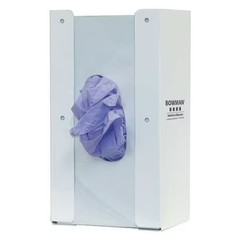 Bowman Dispensers Gb-144 Glove Dispenser, Steel, Holds (1) Box , White , 10