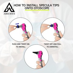 Universal Disposable Otoscope Covers – 50 Pack, 2.5mm & 3.5mm Specula Tips for A