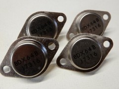 Amperex BDX64B Darlington Transistors Qty 4 NOS