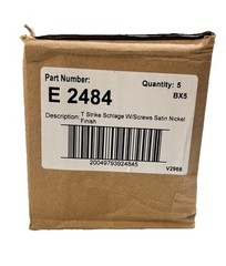 Prime-Line E 2484 Latch Strike with Screws, Satin Nickel Finish (5 Pack)