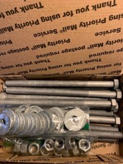 Bolt Hex Head 1/2″-13 x 8″ Hot Dip Galvanized(12) with Nuts(12) & Washers(24)