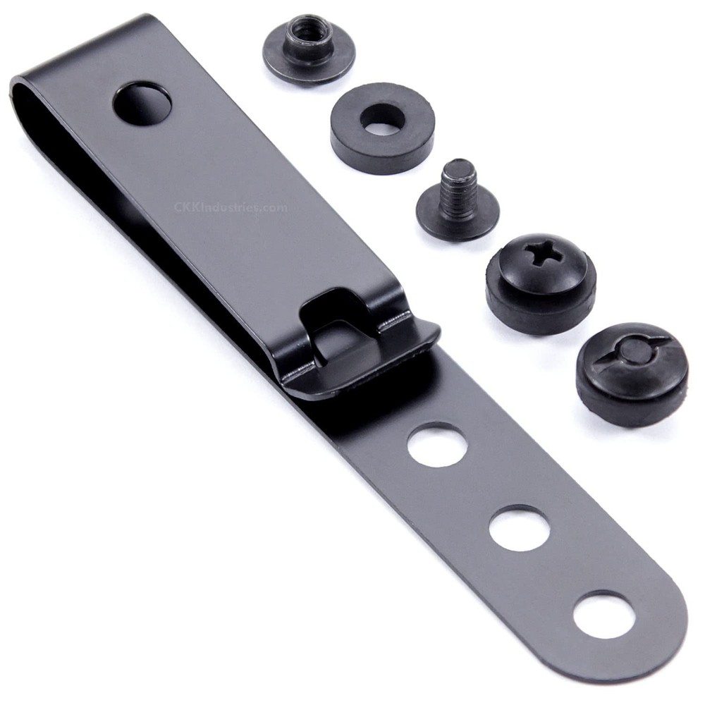 HolsterSmith Universal Metal Belt Clip for Holster Making – (Model 5) – (3-Ho