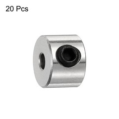 20pcs Set Screw Collars 2.05mm Bore Shaft Collars 7mm OD Drill Stop Collar